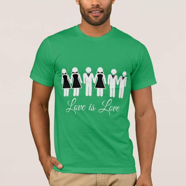 CAMISETA AMOR DE BODAS ES AMOR (Anverso)