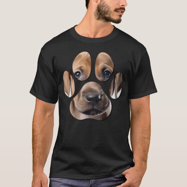 Camiseta Amor de Cachorro Pata (Anverso)