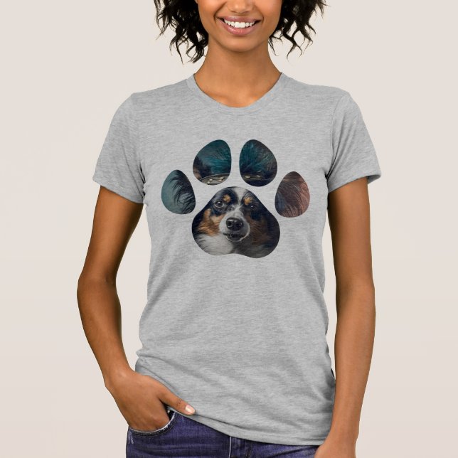 Camiseta Amor de Cachorro Pata de Perro (Anverso)