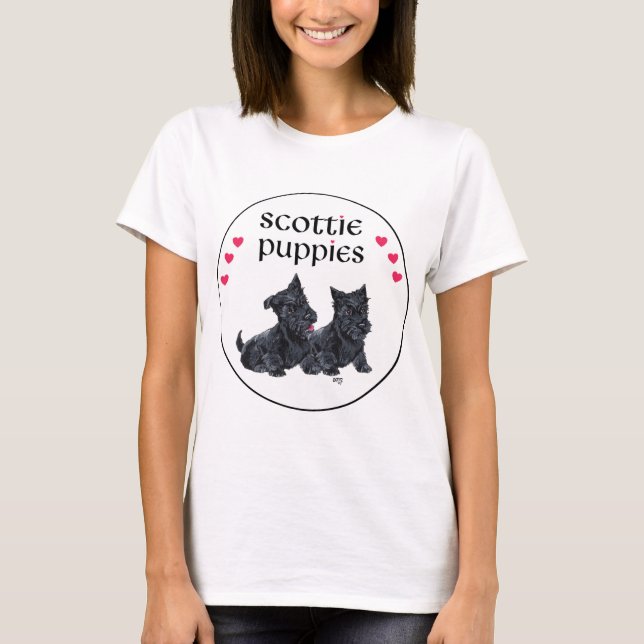 Camiseta Amor de Cachorro Terrier Escocés (Anverso)