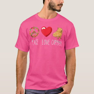 Camiseta Amor de Carpincho Paz Amante de Carpincho Roedor D