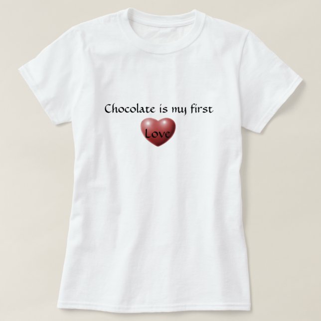 Camiseta Amor de Chocolate (Diseño del anverso)
