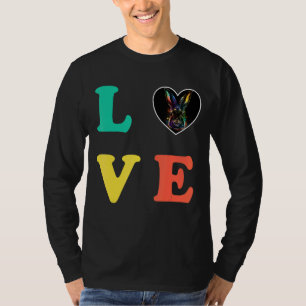 Camiseta Amor de conejo conejo conejo colorido
