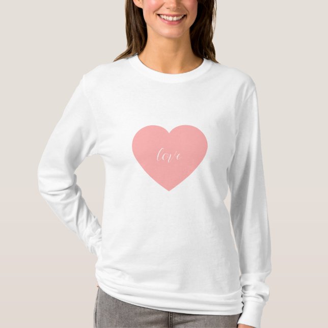Camiseta Amor de corazón  (Anverso)