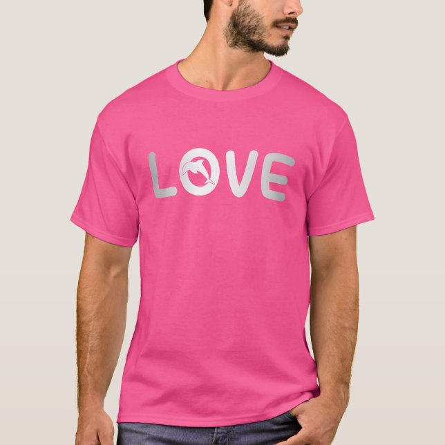 Camiseta amor de delfín retro (Anverso)