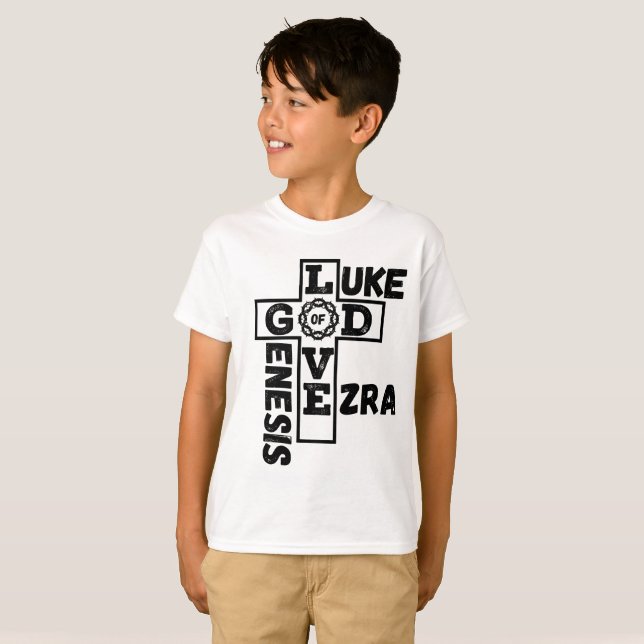 Camiseta Amor de Dios Cifras bíblicas (Anverso completo)