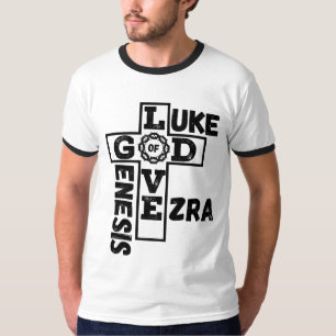 Camiseta Amor de Dios Ringer de los hombres de la cruz bíbl