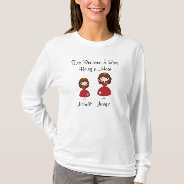 Camiseta Amor de dos razones I que es una mamá (Anverso)