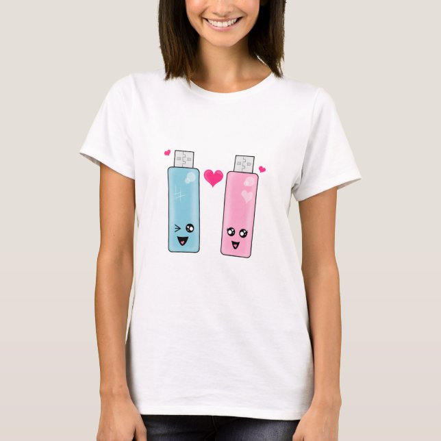 Camiseta Amor de Flash Drive USB (Anverso)