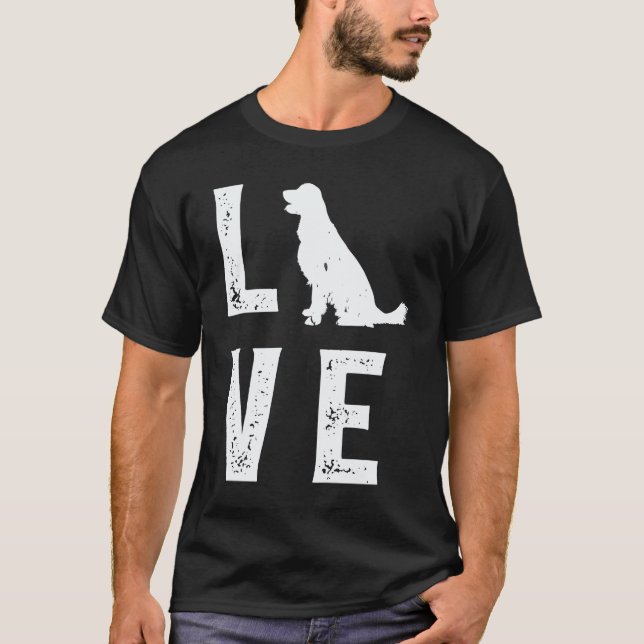 Camiseta Amor de Golden Retriever  1 (Anverso)