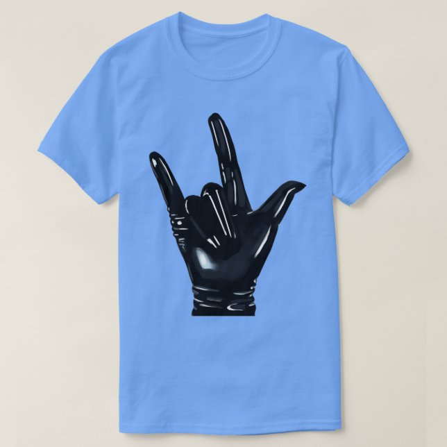 Camiseta Amor de guantes negro (Diseño del anverso)