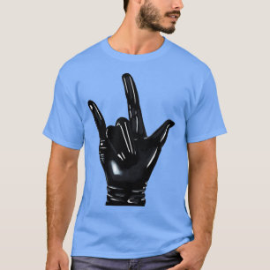 Camiseta Amor de guantes negro