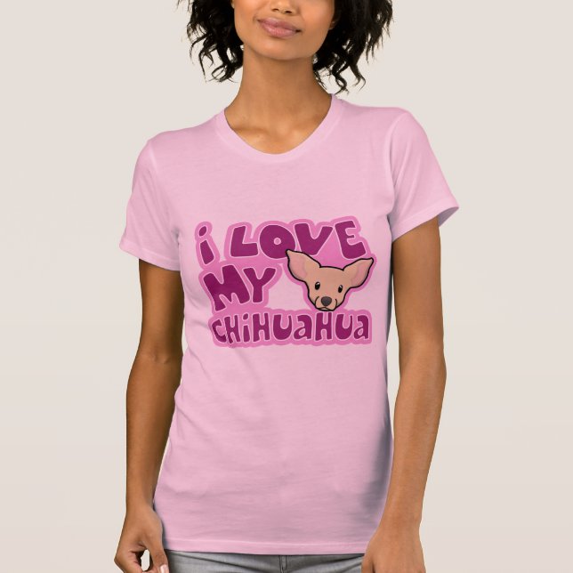 Camiseta Amor de Kawaii I mi chihuahua (Anverso)