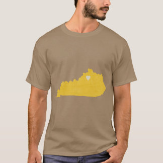 Camiseta Amor de Kentucky en Amarillo Oversized