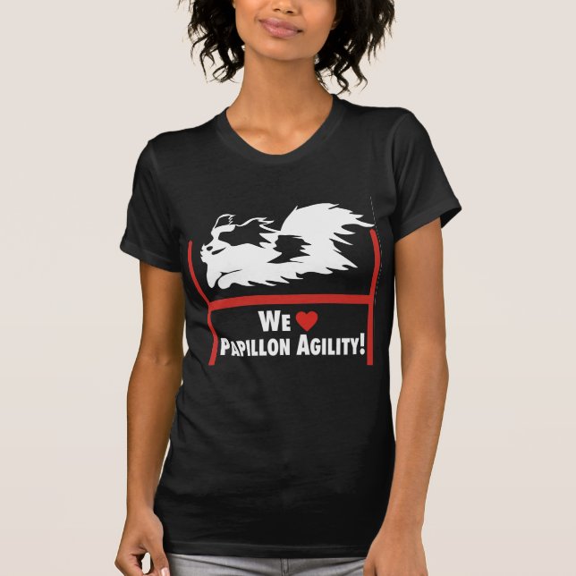 Camiseta Amor de la agilidad de Papillon (Anverso)