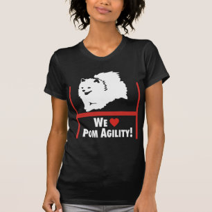 Camiseta Amor de la agilidad de Pomeranian