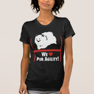 Camiseta Amor de la agilidad de Pomeranian