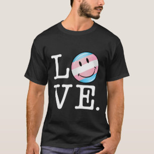 Camiseta Amor de la bandera del orgullo del transexual