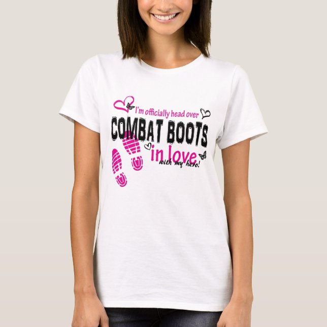 Camiseta Amor de la bota de combate (Anverso)