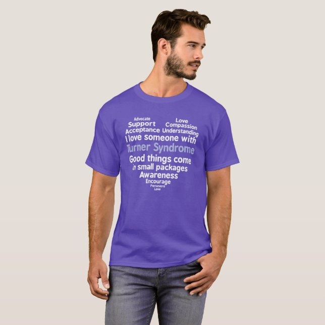 Camiseta Amor de la conciencia I del síndrome de Turner (Anverso completo)