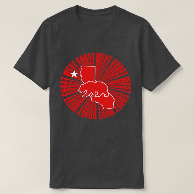 Camiseta Amor de la Costa Cali-Oeste (Diseño del anverso)