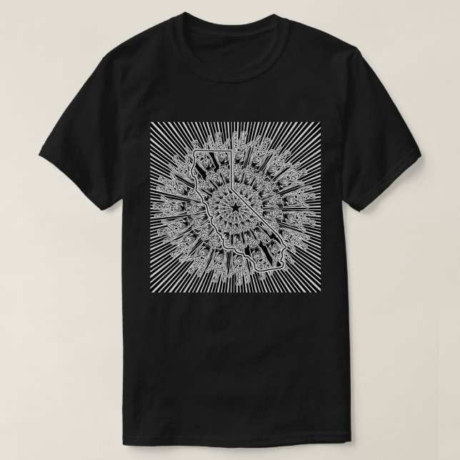 Camiseta Amor de la Costa Oeste (Diseño del anverso)