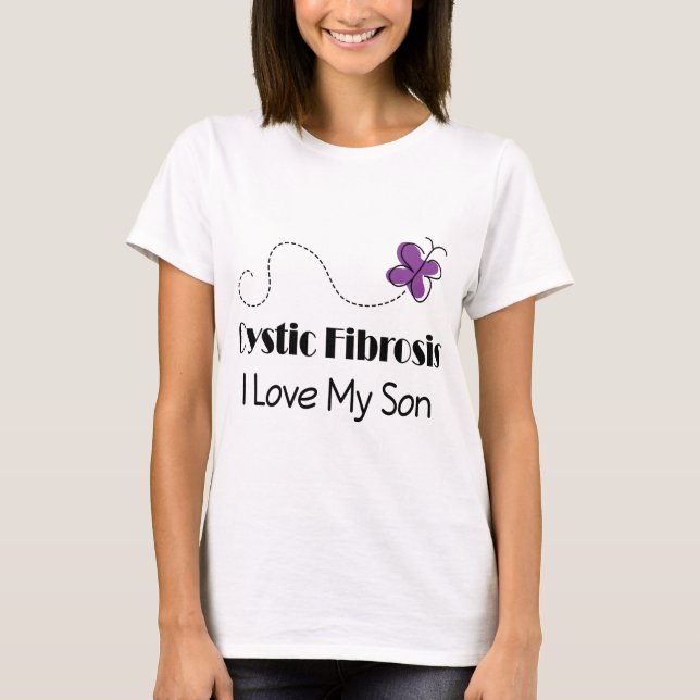 Camiseta Amor de la fibrosis quística I mi hijo (Anverso)