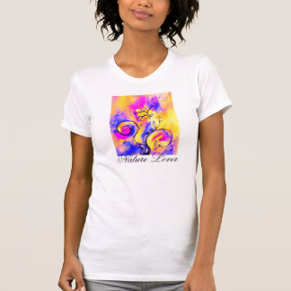 CAMISETA AMOR DE LA NATURALEZA DE FLORES BLANCOS COLORIDOS