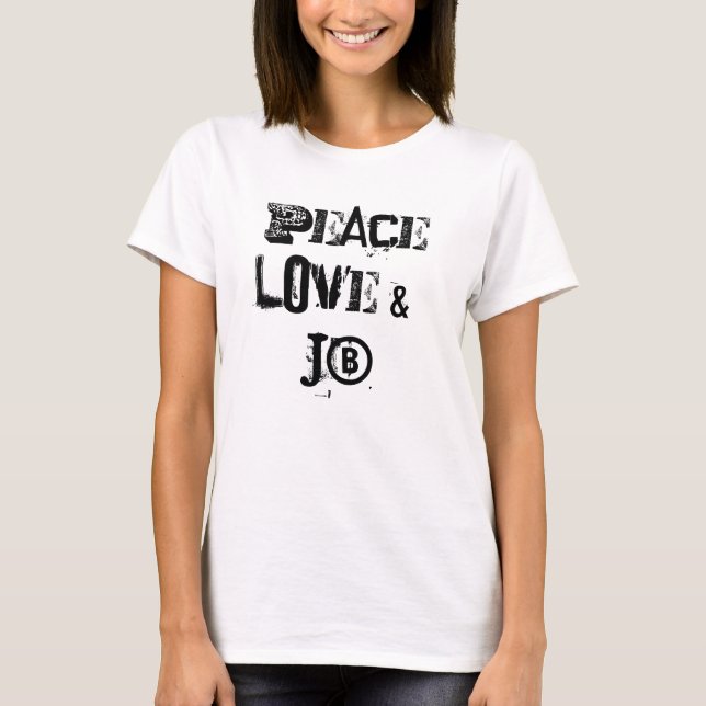 Camiseta Amor de la paz y JB (Anverso)