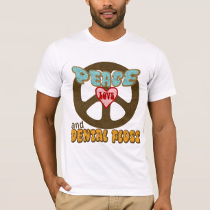 Camiseta Amor de la paz y seda dental