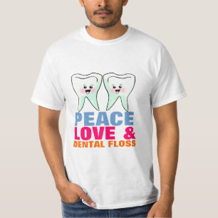 Camiseta Amor de la paz y seda dental