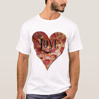 Camiseta Amor de la pizza del el día de San Valentín