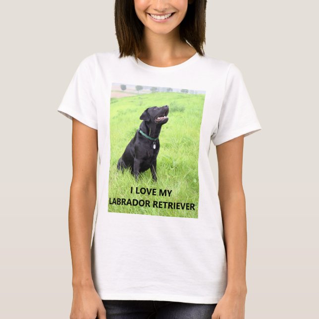 Camiseta amor de laboratorio con foto (Anverso)