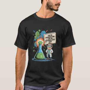 Camiseta Amor de laboratorio de microbiología profesor de b