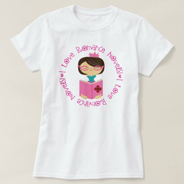 Camiseta Amor de las novelas románticas I (Diseño del anverso)