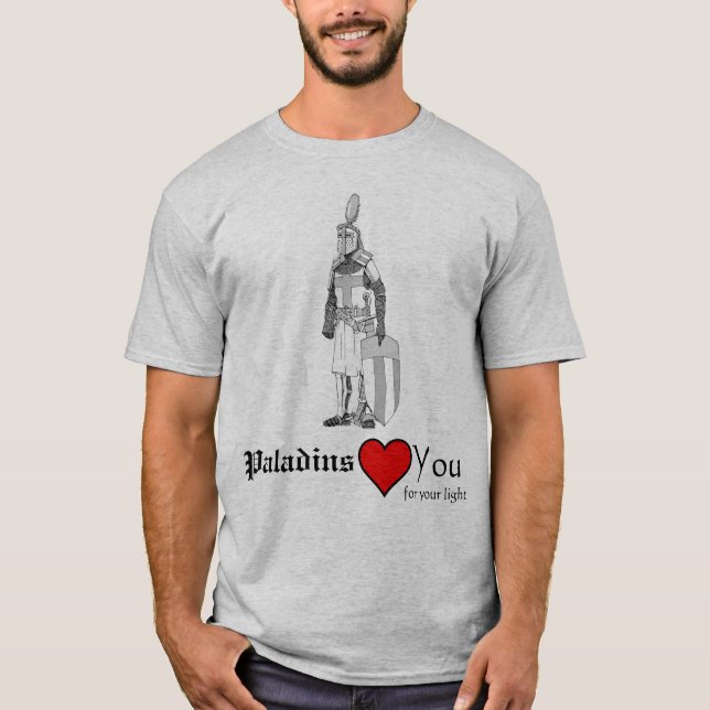 Camiseta Amor de los paladines usted para su luz (Anverso)