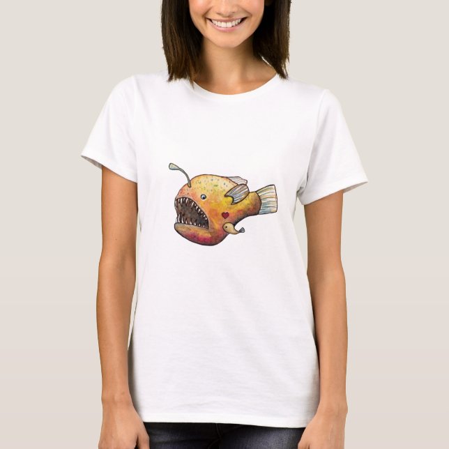 Camiseta Amor de los pescados de pescador (Anverso)