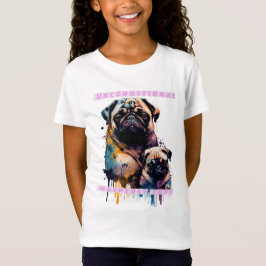 Camiseta Amor de madre pug - Incondicional maternal de Amor