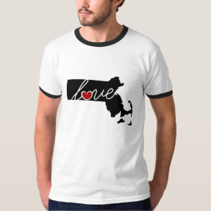 Camiseta ¡Amor de Massachusetts! Regalos para los amantes
