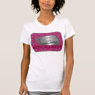 Camiseta Amor de mi novia de la fuerza aérea del héroe