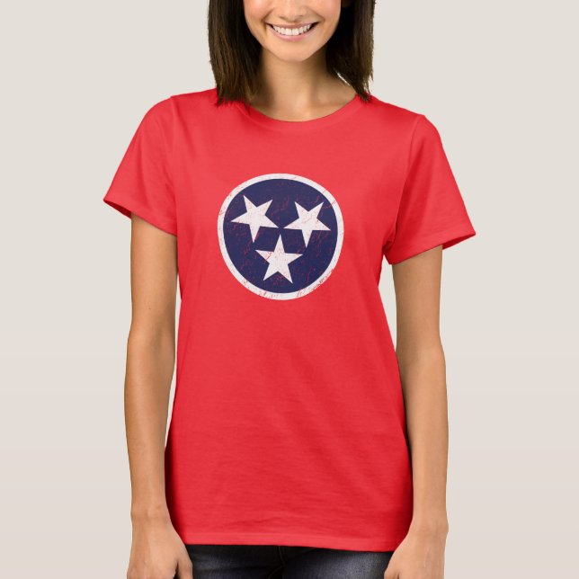Camiseta Amor de Nashville del Grunge de la bandera del (Anverso)