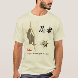 Camiseta Amor de Ninja usted porque usted es una estrella