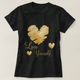 Camiseta Amor de oro usted mismo del corazón