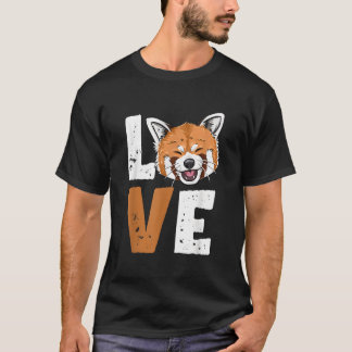 Camiseta Amor de Panda Rojo por Panda Rojo