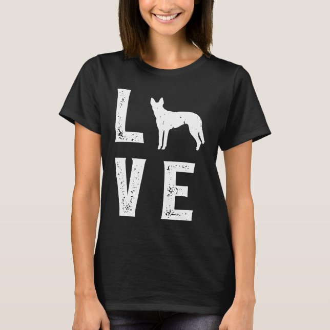 Camiseta Amor de pastor holandés (Anverso)