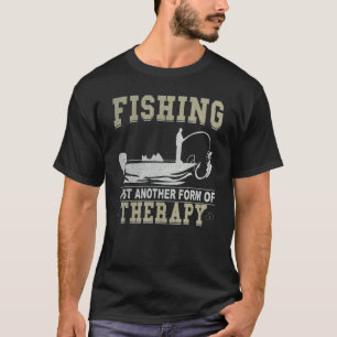Camiseta Amor de pesca para hombres, solo otra terapia y pe