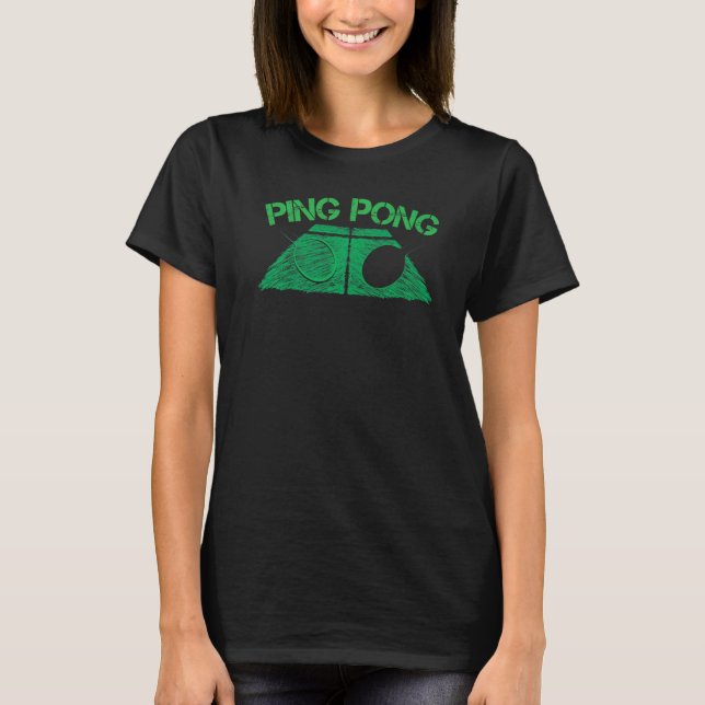 Camiseta Amor de Ping Pong Juego de Poder Pelotas Mesas Ten (Anverso)