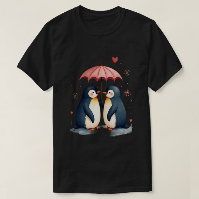 Camiseta Amor de pingüino (Diseño del anverso)