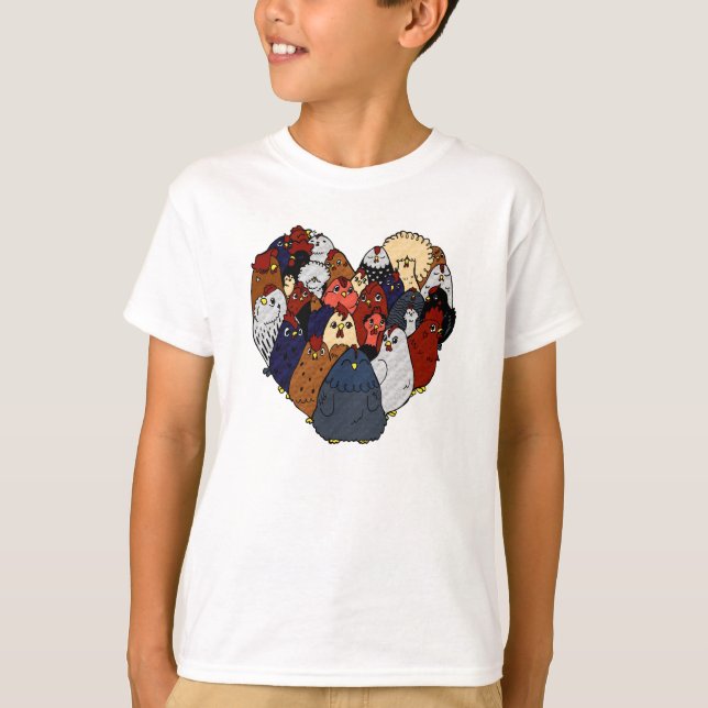 Camiseta Amor de pollo (Anverso)