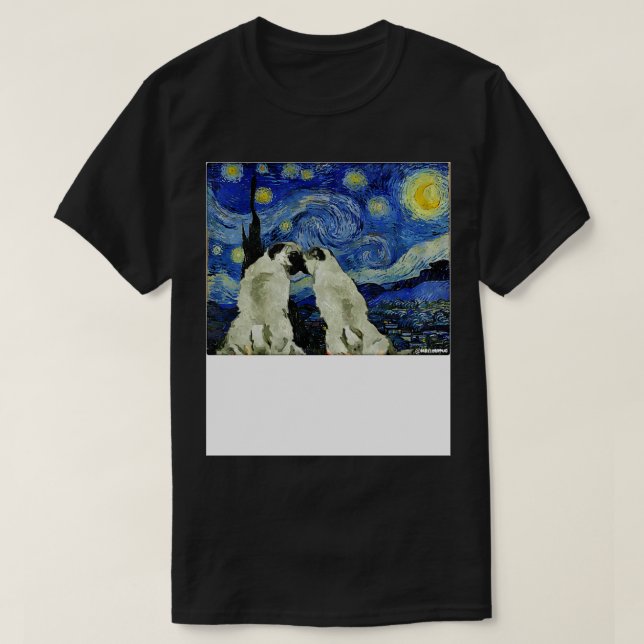 Camiseta Amor de pug (Diseño del anverso)